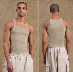 Men's Beige Tank Top